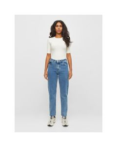 Iris mom mid-rise 5-pocket cropped jeans