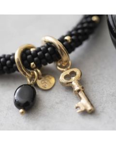 Jacky Multi Color Black Onyx Gold Bracelet