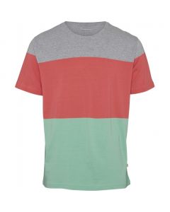 Block printed striped t-shirt