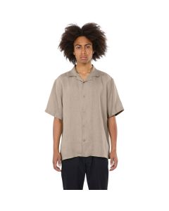 Box fit short sleeved linen shirt