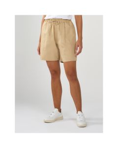 Cotton-linen blend shorts