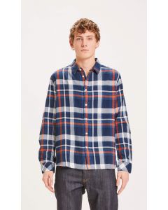 Larch casual fit checked flannel shirt