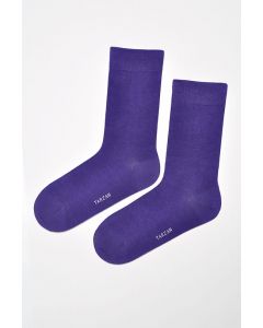 Socken plain indigo violet