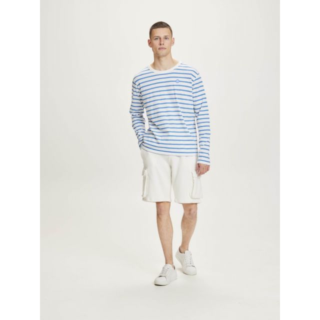 LS striped t-shirt with badge