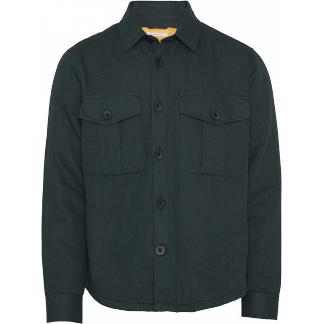 Pine LS quilted overshirt