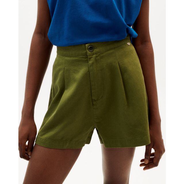 Forest Green Hemp Narciso Shorts
